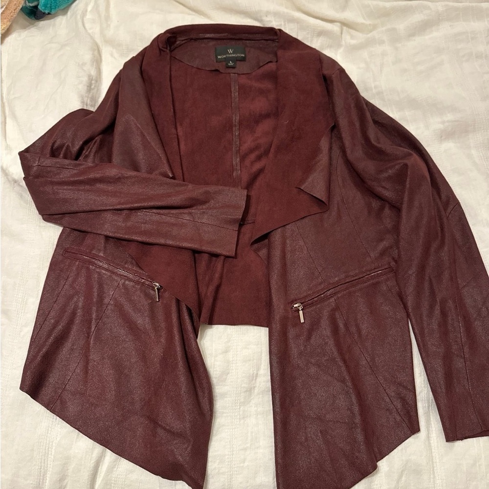 Women's Burgundy Waterfall Jacket